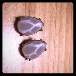 Light pink/mauve gemstone earrings